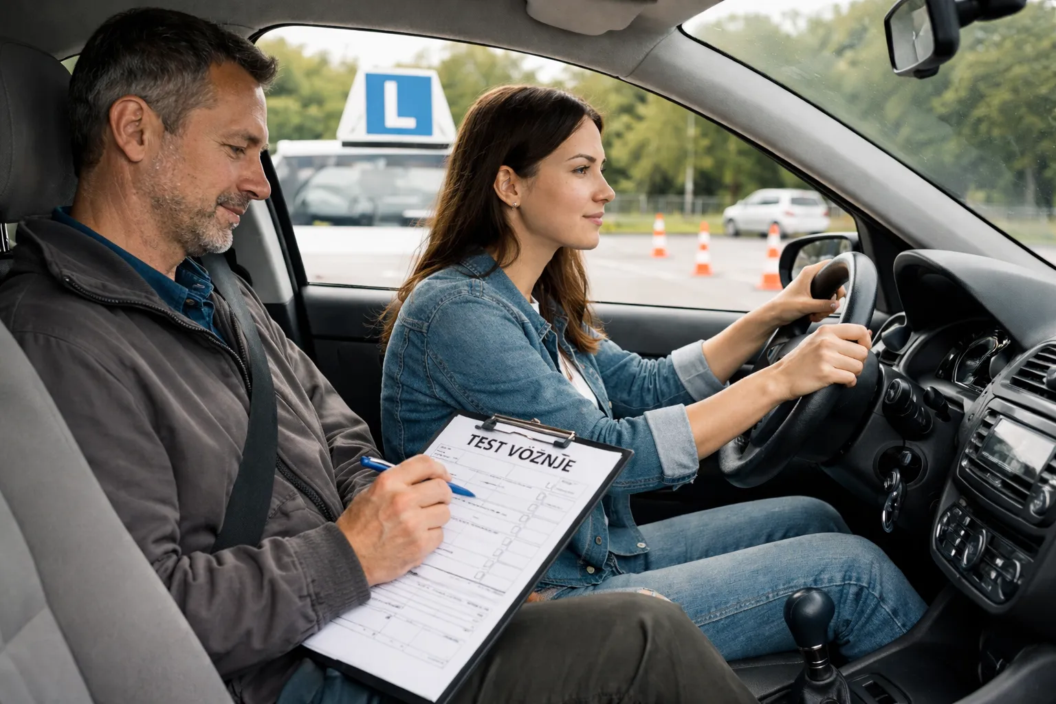 Polaznik auto škole spreman za polaganje vozačkog ispita